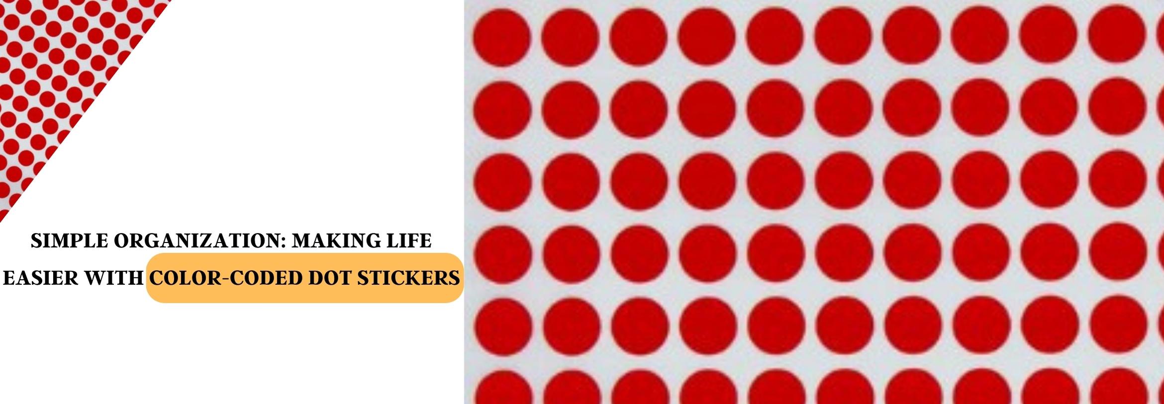 Simple Organization: Making Life Easier with Color-Coded Dot Stickers