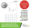 Dot stickers 1.25 inch classic colors 30mm