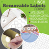 Printable Sticker Paper Sheets for Inkjet/Laser Printers 1" Inch White Matte Labels