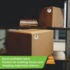 Printable Sticker Paper Sheets for Inkjet/Laser Printers 1" Inch White Round Labels Bonus Multicolor
