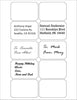 White Labels Printable Stickers for Injket/Laser Printers 3 inch x 2 Inch