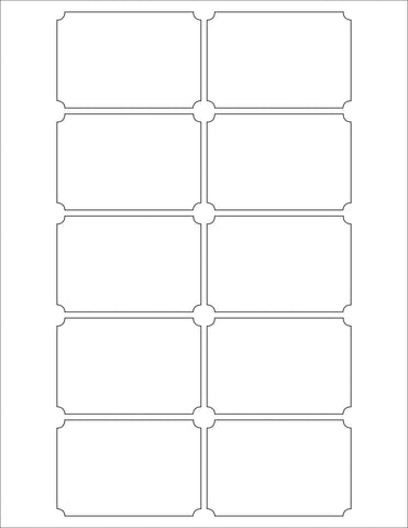 White Labels Printable Stickers for Injket/Laser Printers 3 inch x 2 Inch