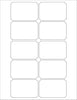White Labels Printable Stickers for Injket/Laser Printers 3 inch x 2 Inch