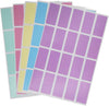 Rectangular stickers 1.57 x 0.75 inch Pastel colors 40mm x 19mm
