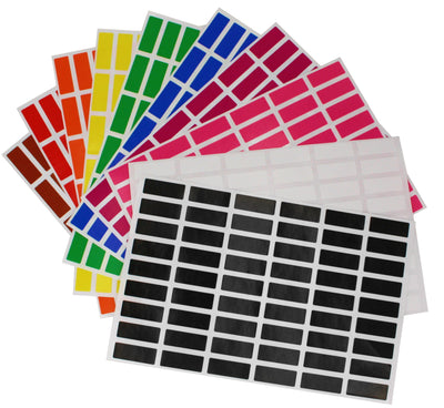 Small rectangular stickers 1 x 3/8 inch Color coding labels 25mm x 10mm