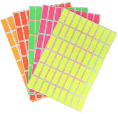 Small rectangular stickers 1 x 3/8 inch Color coding labels 25mm x 10mm