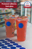Dot stickers 1 inch Neon colors 25mm