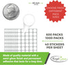 Dot stickers 3/4 inch Neon colors 19mm