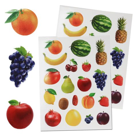 Fruits & Vegetables Stickers for Arts and Crafts.