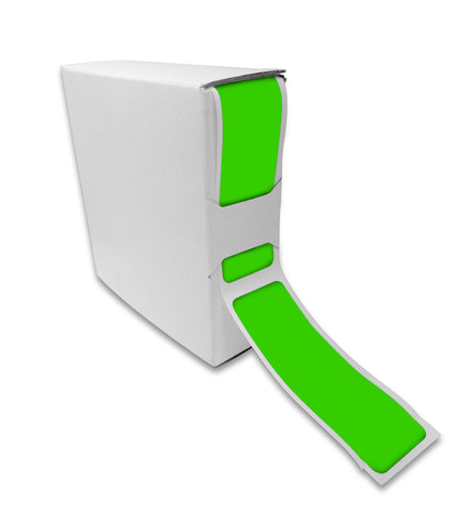 Rectangular Stickers 3x1 inch Label Roll Dispenser Box (75mm x 25mm)