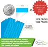 Rectangular Small Labels Printable Stickers for Injket/Laser Printers 1 inch x 0.375 Inch