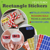 Rectangular metallic stickers 1.57 x 0.75 inch 40mm x 19mm