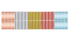 Rectangular stickers 3 x 1 inch Metallic colors 76mm x 25mm