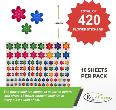 Daisy Flower Stickers For Arts And Crafts