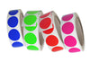 Round stickers 1 inch Rolls 25mm Color Coding labels