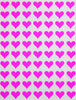 Color Heart Stickers 1/2" inch 13mm