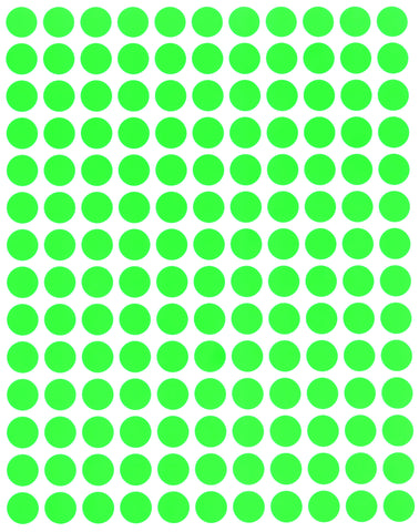 Dot stickers 3/8 inch Neon colors 10mm