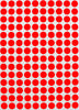 Dot stickers 3/8 inch Neon colors 10mm