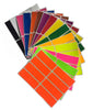 Rectangular stickers 3 x 1 inch Combo colors 76mm x 25mm