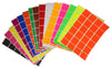Square Stickers 1 inch x 1 inch Combo colors 25mm