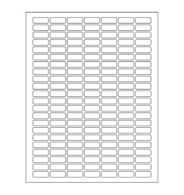 Value Pack Color Coding 1 x 0.375 Inch White Rectangular Labels