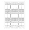 Rectangle Labels Clear Matte Finish 1 x 0.375 Inch Clear Rectangular Labels