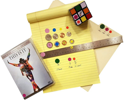 Dot stickers ~ 5/8 inch classic colors 15mm