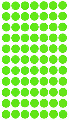 Dot stickers ~ 5/8 inch Neon colors 15mm