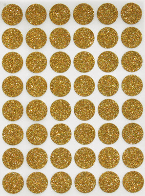Dot Stickers 11/16" inch Glitter Colors 17mm