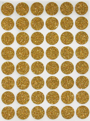 Dot Stickers 11/16" inch Glitter Colors 17mm