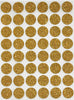 Dot Stickers 11/16" inch Glitter Colors 17mm
