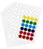 Printable Sticker Paper Sheets for Inkjet/Laser Printers 1" Inch White Round Labels Bonus Multicolor