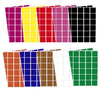 Square Stickers 1 inch x 1 inch Combo colors 25mm