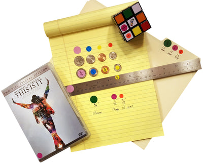 Dot stickers 3/8 inch Combo colors 10mm
