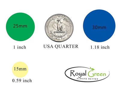 Dot stickers 1 inch Combo colors 25mm