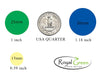 Dot stickers 1 inch Combo colors 25mm
