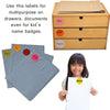 Round dots stickers in Red, White and Blue 50mm - All american colored dot labels 4th of July - 72 pack