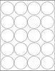White Stickers Paper Sheets 2 Inch Round Printable Labels