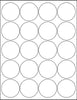 Round Sticker Sheets 2 Inch White Printable Labels