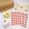 Valentines Day 3/4 Inch Glitter Heart Stickers 19mm