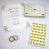 Valentines Day 3/4 Inch Glitter Heart Stickers 19mm