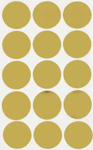 Dot stickers 1.25 inch Metallic Colors 30mm