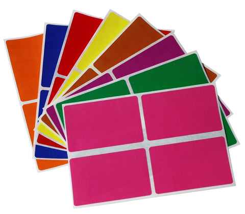 Rectangular stickers 3 x 2 inch Combo colors 7.5 cm x 5 cm