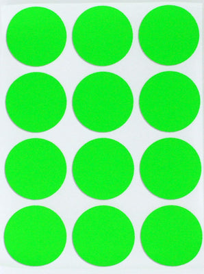 Dot stickers 1.5 inch Neon colors 38mm