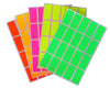 Rectangular stickers 1.57 x 0.75 inch 40mm x 19mm Color coding labels