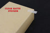 Rectangle Labels Clear Matte Finish 1 x 0.375 Inch Clear Rectangular Labels