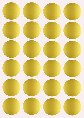 Dot stickers 1 inch Metallic colors 25mm