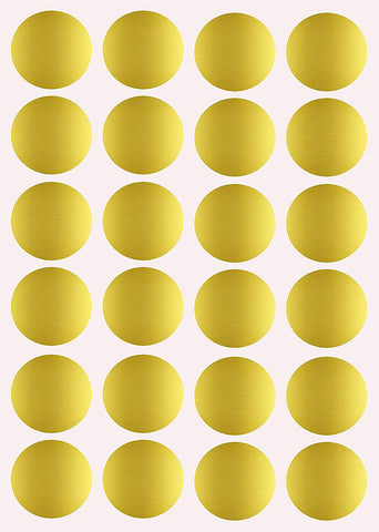 Dot stickers 1 inch Metallic colors 25mm