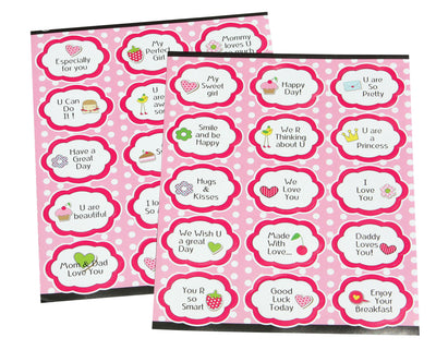 Stickers For Girls Motivational Labels For Kids - 30 Pack