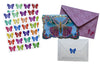 Colorful Butterfly Stickers in Swirls Patterns